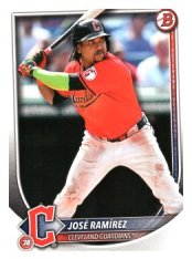 Baseballová karta 2025 Bowman 89 José Ramírez, Cleveland Guardians