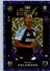 Fotbalová kartička 2024-25 Topps Match Attax EXTRA UEFA Club Competitions Kings of Europe 247.  Youri Tielemans (Aston Villa)