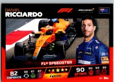 2021 Topps Formule 1 Turbo Attax 30 Speedster Daniel Riccardo McLaren F1