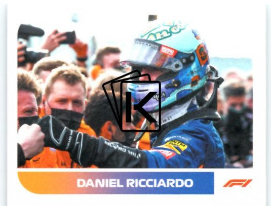 samolepka 2021 Topps Formule 1 65 Daniel Ricciardo McLaren