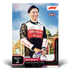 kartička 2022 Topps Now P07 Zhou Guanyu Alfa Romeo RC
