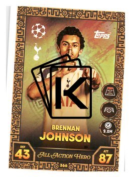 fotbalová kartička 2025-26 Topps Match Attax UCC 366 Brennan Johnson (Tottenham Hotspur)