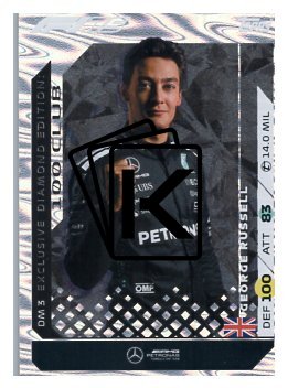 2025 Topps Turbo Attax F1 Mercedes AMG Diamond Edition DM3 George Russell