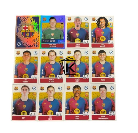 Týmový set  2024-25 Topps Champions League FC Barcelona