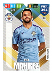 Fotbalová kartička Panini Adrenalyn XL FIFA 365 - 2020 Team Mate 59 Riyad Mahrez Manchester City