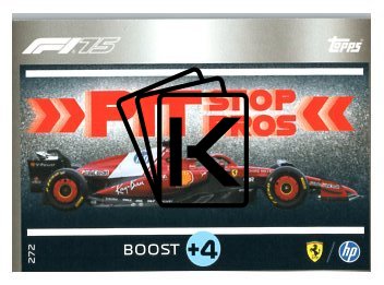 2025 Topps Turbo Attax F1 Scuderia Ferrari Pit Stop Pros HP 272