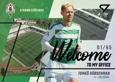 2022-23 Sprotzoo Fortuna Liga Welcome To My Office WO-15 Tomáš Hübschman FK Jablonec Black /65