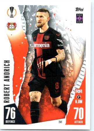 Fotbalová kartička 2023-24 Topps Match Attax UEFA Club Competitions  241 Robert Andrich Bayer 04 Leverkusen