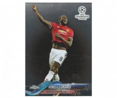 Fotbalová kartička Topps Chrome 2017-18 Champions League 16 Romelu Lukaku – Manchester United