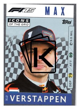 2025 Topps Turbo Attax F1  Icons of the Grid   312 Max Verstappen