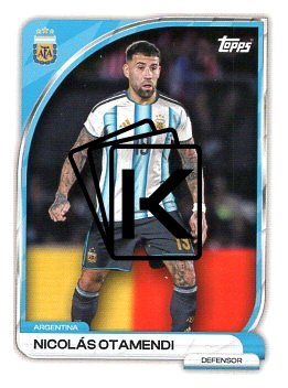 fotbalová kartička 2026 Topps 3 Nicolás Otamendi (Argentina)