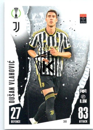 Fotbalová kartička 2023-24 Topps Match Attax UEFA Club Competitions 369 Dusan Vlahovic Juventus