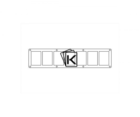 CB Carbonix Multicards Holder Clear 180pt 7 karet