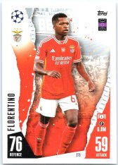 Fotbalová kartička 2023-24 Topps Match Attax UEFA Club Competitions 275 Florentino SL Benfica