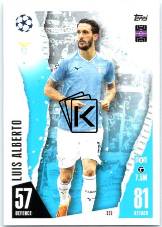 Fotbalová kartička 2023-24 Topps Match Attax UEFA Club Competitions 329 Luis Alberto SS Lazio