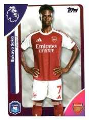 fotbalová kartička 2025-26 Topps  Premier League 12 Bukayo Saka (Arsenal)