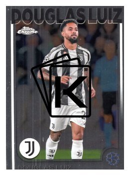 fotbalová kartička 2024-25 Topps Chrome UCC 25 Douglas Luiz, Juventus