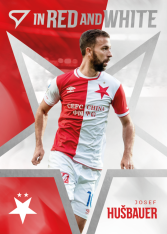 2025-26 SportZoo SK Slavia Praha In Red and White RW-09 Josef Hušbauer