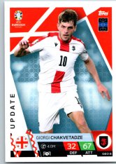 fotbalová karta Topps Match Attax EURO 2024 Update GEO8 Giorgi Chakvetadze (Georgia)