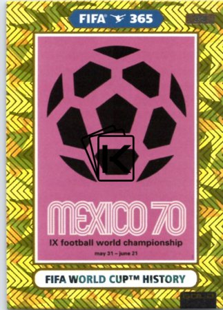 fotbalová karta Panini Adrenalyn XL FIFA 365 2021 FIFA World Cup History 378 Mexico 1970