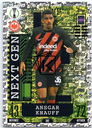 Fotbalová kartička 2023-24 Topps Match Attax UEFA Club Competitions Next Gen 392 Ansgar Knauff