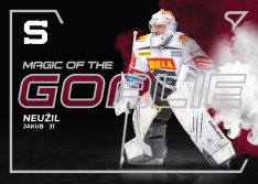 hokejová kartička 2021-22 SportZoo Tipsport Extraliga Magic of the Goalie MG-3 Jakub Neužil HC Sparta Praha
