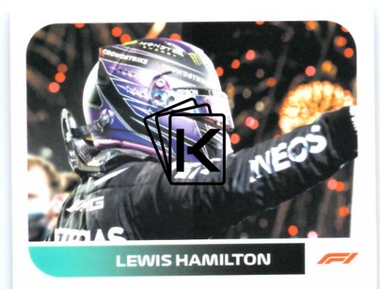 samolepka 2021 Topps Formule 1 15 Lewis Hamilton Mercedes