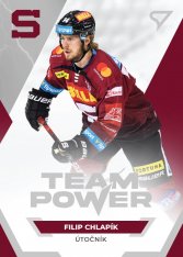 hokejová kartička 2021-22 SportZoo Tipsport Extraliga Team Power TP-09 Filip Chlapík HC Sparta Praha