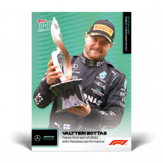 kartička Formule 1 Topps Now 2021 61 Valtteri Bottas Mrecedes