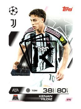 fotbalová kartička 2025-26 Topps Match Attax UCC 270 Kenan Yildiz (Juventus)
