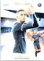 Fotbalová kartička Topps 2021-22 PSG Team Set Title Winners 39 Thilo Kehrer