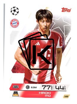fotbalová kartička 2025-26 Topps Match Attax UCC 162 Hiroki Ito (FC Bayern München)