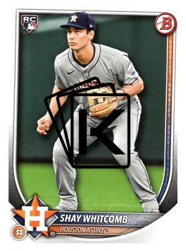 Baseballová karta 2025 Bowman 47 Shay Whitcomb, Houston Astros RC