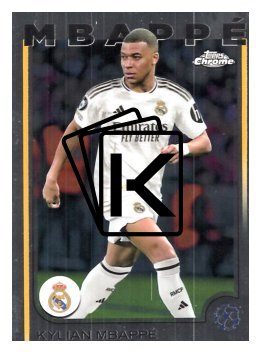 fotbalová kartička 2024-25 Topps Chrome UCC 1 Kylian Mbappe Real Madrid CF
