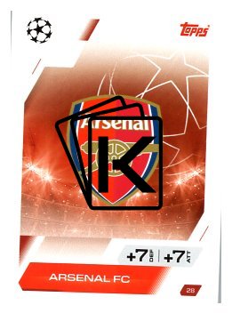 fotbalová kartička 2025-26 Topps Match Attax UCC 28 Team Logo (Arsenal)