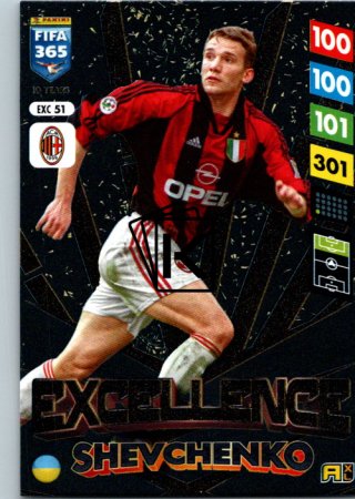 Panini Adrenalyn XL FIFA 365 2025 Excellence 51 Andriy Shevchenko (AC Milan)