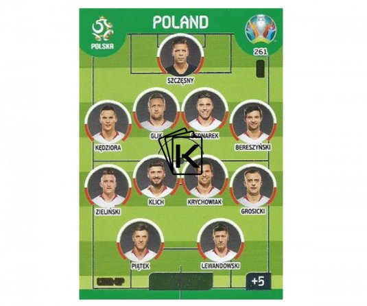 Panini Adrenalyn XL UEFA EURO 2020 Line Up 261 Poland