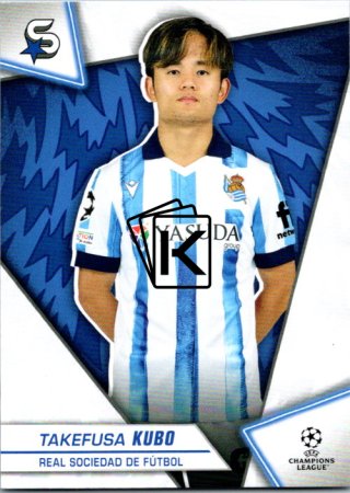 Fotbalová kartička 2023-24 Topps Superstars UEFA Club Competitions 142 Takefusa Kubo (Real Sociedad de Fútbol)
