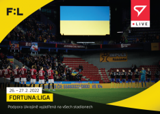 fotbalová kartička SportZoo 2021-22 Live L-101 AC Sparta Praha Podpora Ukrajině /60