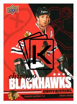 2025-26 Upper Deck Centennial Chicago Blackhawks 27 Brent Sutter