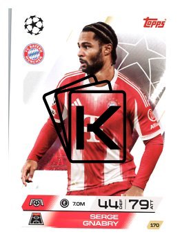fotbalová kartička 2025-26 Topps Match Attax UCC 170 Serge Gnabry (FC Bayern München)