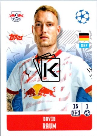 2024-25 Topps Champions League 312 David Raum (RB Leipzig)