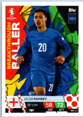fotbalová karta Topps Match Attax EURO 2024 Breakthrough Baller BBU2 Jacob Ramsey England