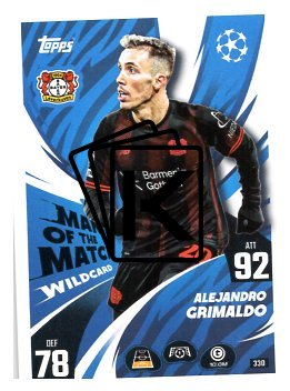 fotbalová kartička 2025-26 Topps Match Attax UCC 330 Alejandro Grimaldo (Bayer 04 Leverkusen)