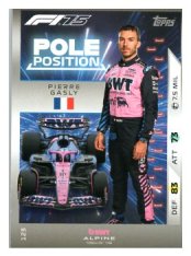 2025 Topps Turbo Attax F1 BWT Alpine Pole Position  123 Pierre Gasly