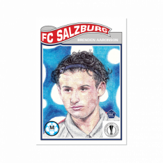 Fotbalová kartička Topps Living Set 299  Brenden Aaronson FC Salzburg