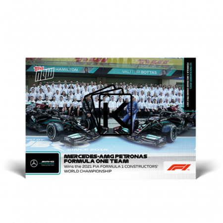 kartička Formule 1 Topps Now 2021 86 Mercedes Constructor Championship