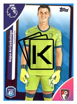 fotbalová kartička 2025-26 Topps  Premier League 38 Kepa Arrizabalaga (AFC Bournemouth)-PARALLEL Blue