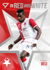 2025-26 SportZoo SK Slavia Praha In Red and White RW-03 Simon Deli