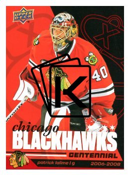 2025-26 Upper Deck Centennial Chicago Blackhawks 65 Patrick Lalime